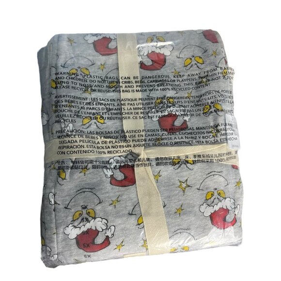 American Eagle Pajama Set Womens XS Grinch Dr. Suess Fleece PJ Christmas Comfy - Picture 4 of 4